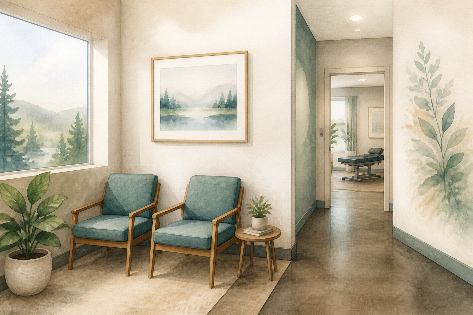 Waiting alcove in Suite C